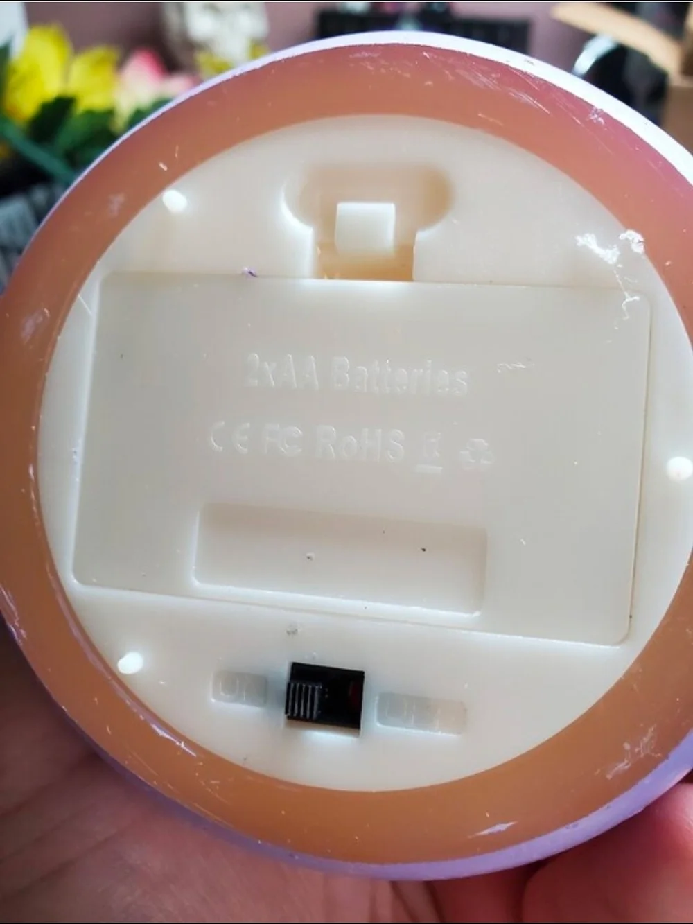 Flameless Chick Egg LED Candles - Pink & Lavender